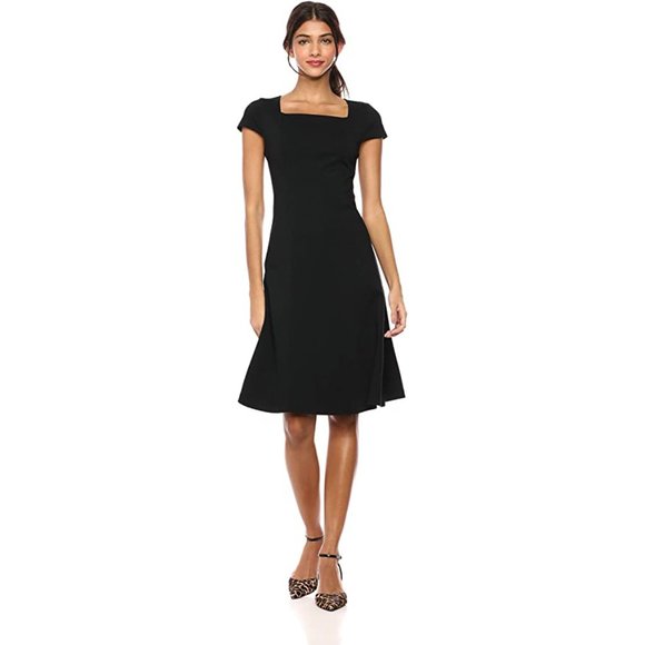 Lark & Ro Dresses & Skirts - Lark & Ro Women's Cap Sleeve Square Neck Dress